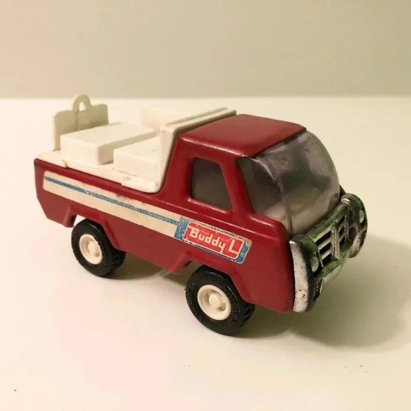 Vintage Buddy L Delivery Truck  Japan Red Truck Toy - Picture 10 of 12